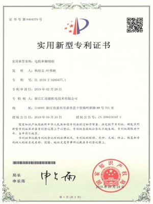 HZL008 motor single-lobe winding (utility model)